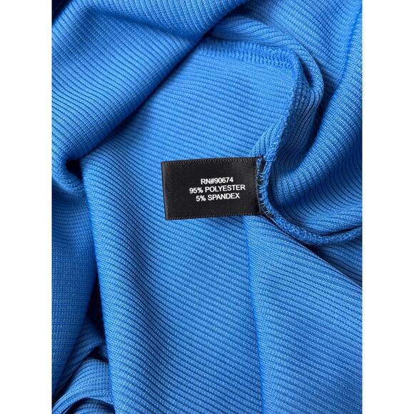 New Boston Proper Dress Medium Womens Light Blue Collared Long Sleeve Tunic - Picture 8 of 8